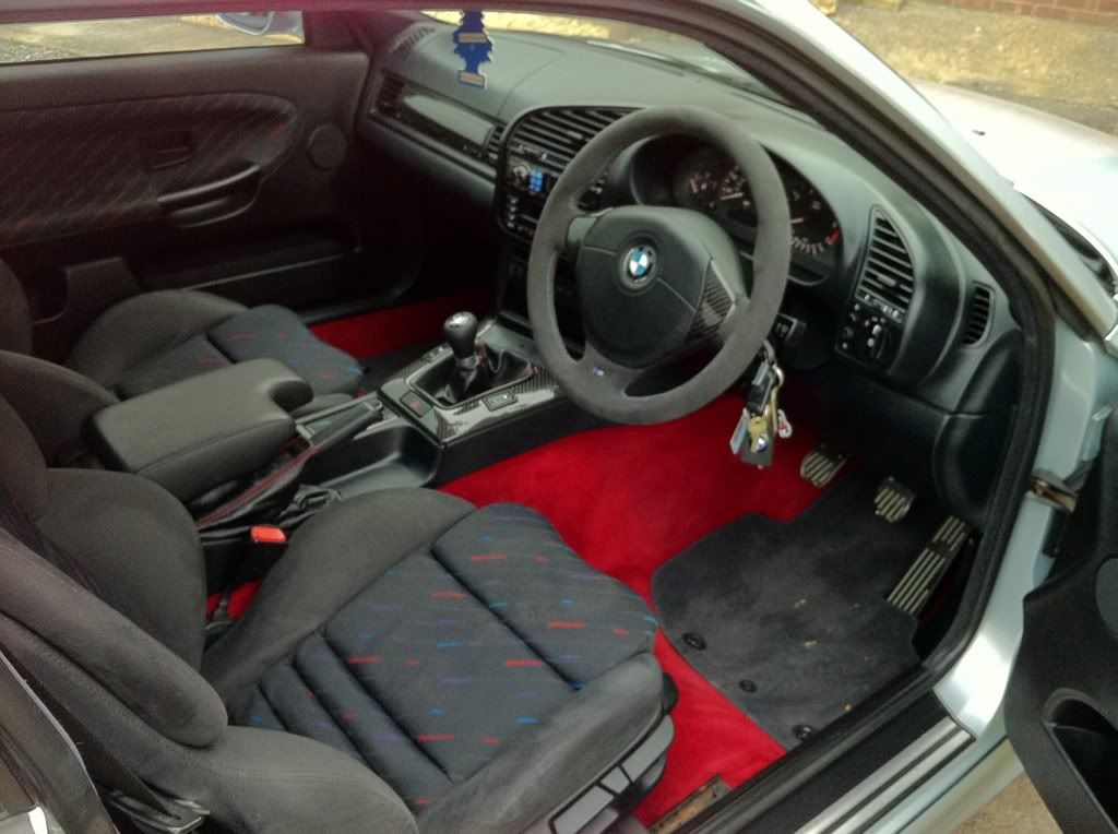 MTech2 alcantara steering wheel/carbon oneoff interior E36 M3 Coupe