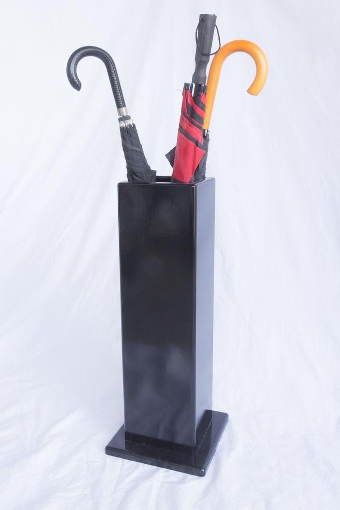 Wooden Umbrella Stand and Walking Cane Holder 3 vertical grooves eBay