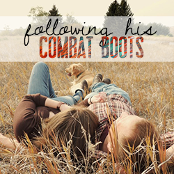 Following His Combat Boots