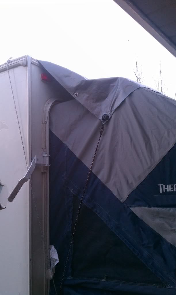 Open Roads Forum Hybrid Travel Trailers Kodiak Thermarest bunk end rainfly