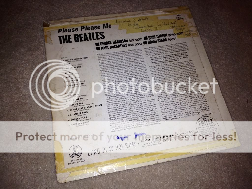 Beatles 1963 **GOLD SLEEVE/1N** PLEASE PLEASE ME UK LP MONO THIRD 