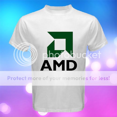 AMD* Logo Processor Computer Men T shirt size S to 3XL  