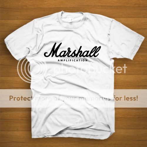 MARSHALL AMP GUITAR DRUM T shirt size S to 3XL w  